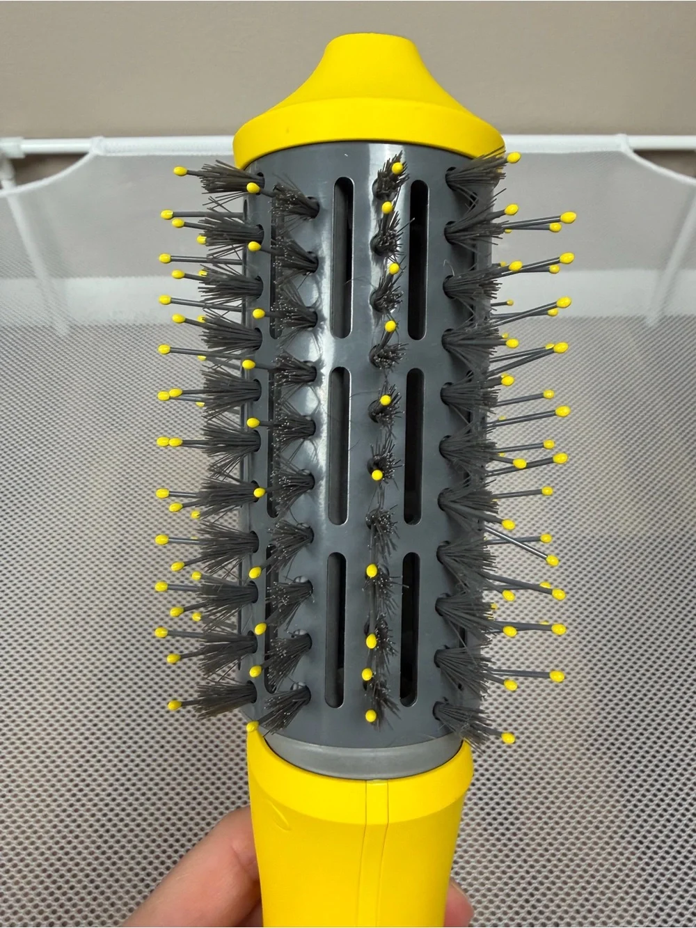 Drybar The Double Shot Oval Blow-Dryer Brush | Yellow Hot Hair Styler Tool EUC